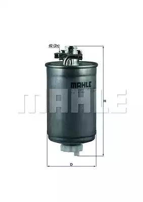 Топливный фильтр MAHLE/KNECHT KL180