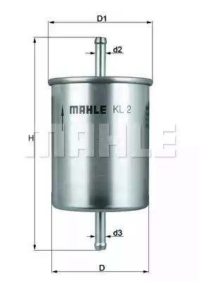 Топливный фильтр MAHLE/KNECHT KL2