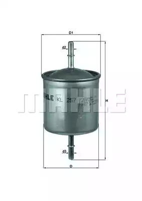 Топливный фильтр MAHLE/KNECHT KL257