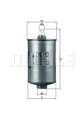 Топливный фильтр MAHLE/KNECHT KL29