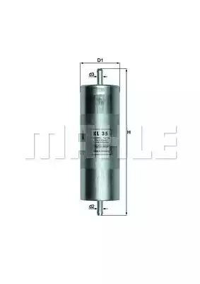 Топливный фильтр MAHLE/KNECHT KL35