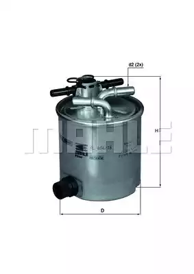 Топливный фильтр MAHLE/KNECHT KL404/16