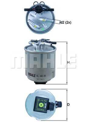 Фильтр топливный MAHLE/KNECHT KL440/39