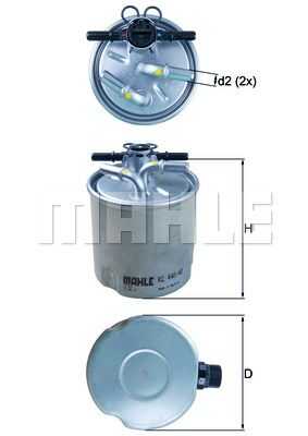 Фильтр топливный MAHLE/KNECHT KL440/40