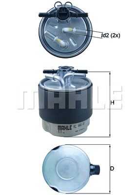 Фильтр топливный MAHLE/KNECHT KL440/41