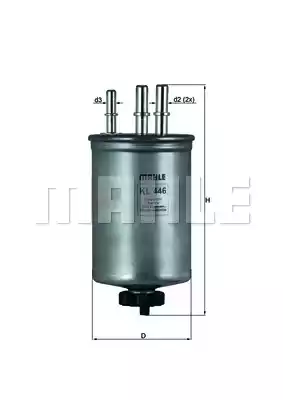 Топливный фильтр MAHLE/KNECHT KL446