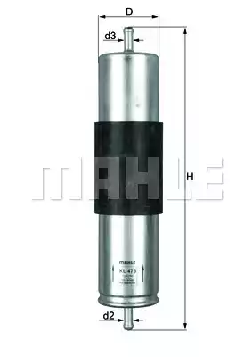 Топливный фильтр MAHLE/KNECHT KL473