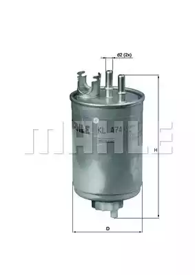 Топливный фильтр MAHLE/KNECHT KL474