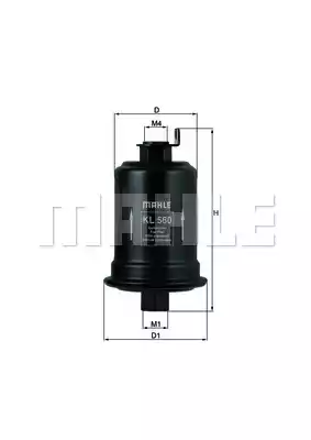 Топливный фильтр MAHLE/KNECHT KL560