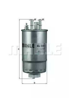 Топливный фильтр MAHLE/KNECHT KL566