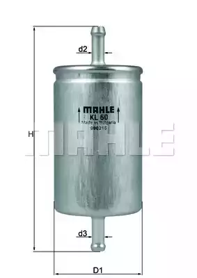 Топливный фильтр MAHLE/KNECHT KL60