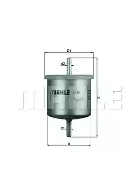Топливный фильтр MAHLE/KNECHT KL61