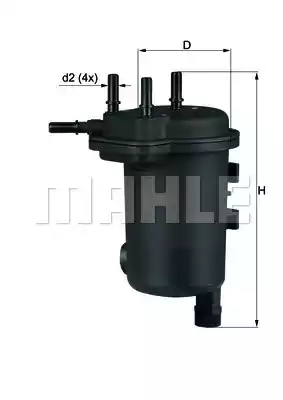 Топливный фильтр MAHLE/KNECHT KL632D