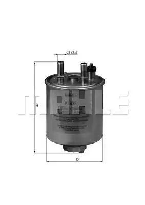 Топливный фильтр MAHLE/KNECHT KL638