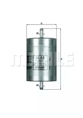 Топливный фильтр MAHLE/KNECHT KL65