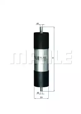 Топливный фильтр MAHLE/KNECHT KL658