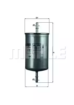Топливный фильтр MAHLE/KNECHT KL71