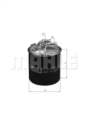 Топливный фильтр MAHLE/KNECHT KL723D
