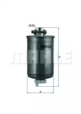 Топливный фильтр MAHLE/KNECHT KL75