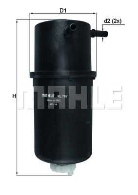 Топливный фильтр MAHLE/KNECHT KL787