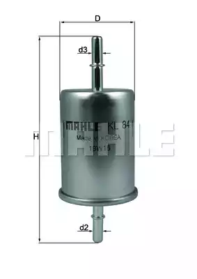Топливный фильтр MAHLE/KNECHT KL84