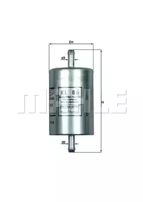 Топливный фильтр MAHLE/KNECHT KL86