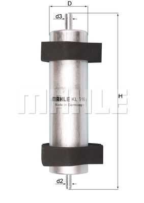 Топливный фильтр MAHLE/KNECHT KL916