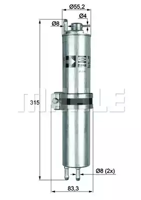 Топливный фильтр MAHLE/KNECHT KLH12