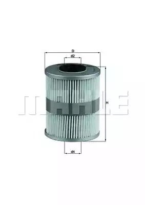 Топливный фильтр MAHLE/KNECHT KX206D
