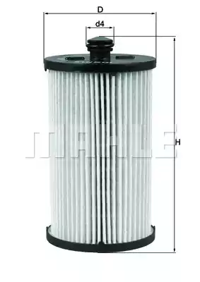 Топливный фильтр MAHLE/KNECHT KX222D