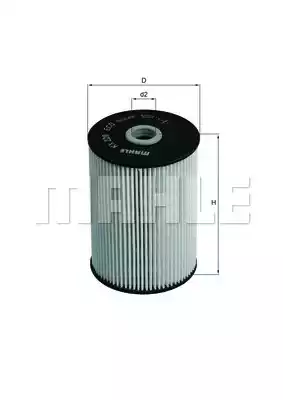 Топливный фильтр MAHLE/KNECHT KX228D