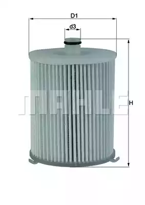 Топливный фильтр MAHLE/KNECHT KX245/4D