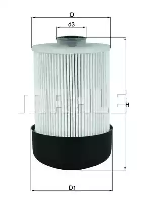 Топливный фильтр MAHLE/KNECHT KX338/22D