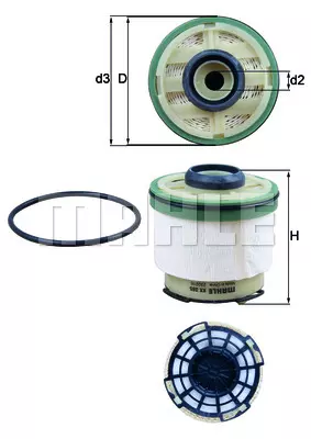 Топливный фильтр MAHLE/KNECHT KX385D