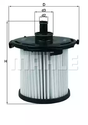 Топливный фильтр MAHLE/KNECHT KX387D