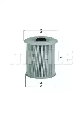 Топливный фильтр MAHLE/KNECHT KX75D