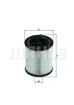 Топливный фильтр MAHLE/KNECHT KX86/1D