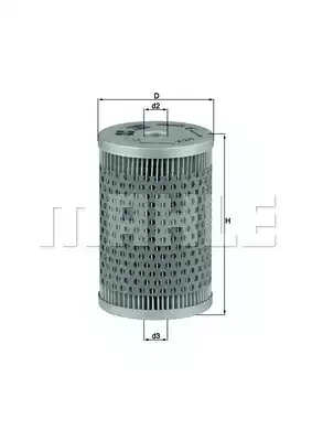 Топливный фильтр MAHLE/KNECHT KX9D