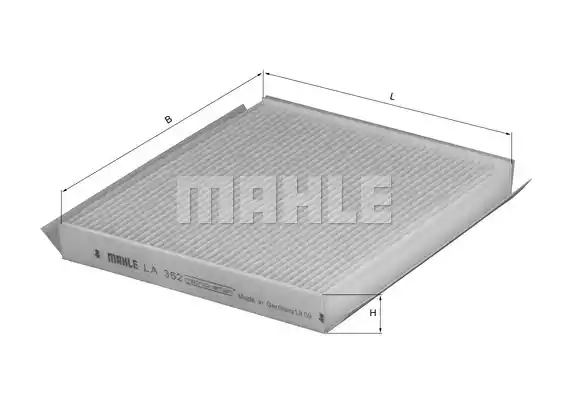 Фильтр воздуха во внутренном пространстве MAHLE/KNECHT LA362