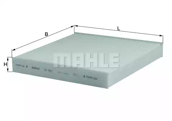 Фильтр воздуха во внутренном пространстве MAHLE/KNECHT LA462