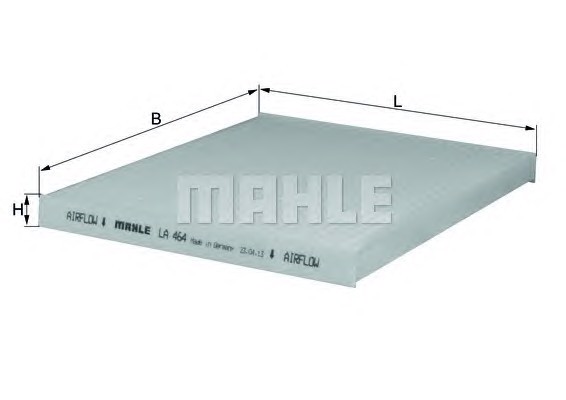 Фильтр воздушный салонный MAHLE/KNECHT LA464