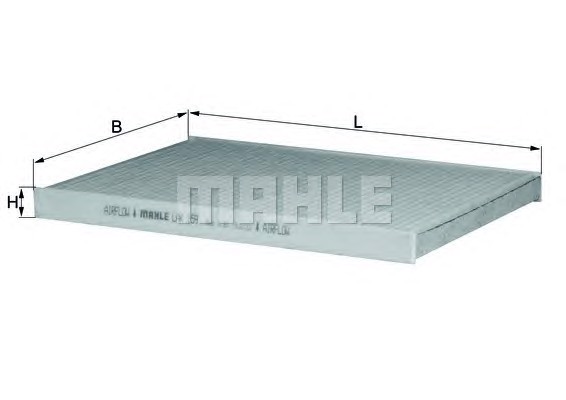 Фильтр воздуха во внутренном пространстве MAHLE/KNECHT LAK159
