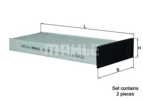 Салонный фильтр MAHLE/KNECHT LAK296/S