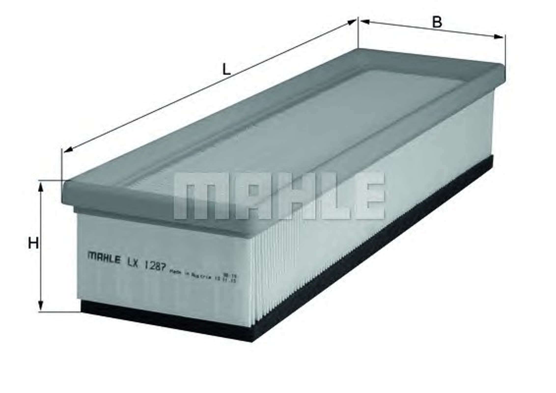 Фильтр воздушный MAHLE/KNECHT LX1287