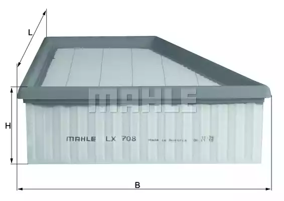 Воздушный фильтр MAHLE/KNECHT LX708