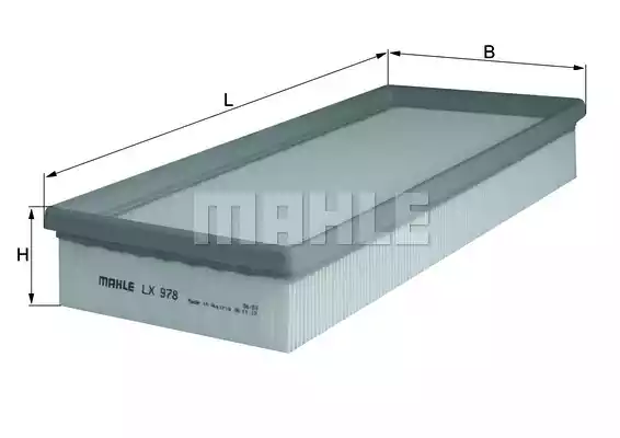 Воздушный фильтр MAHLE/KNECHT LX978