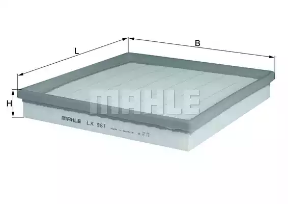 Воздушный фильтр MAHLE/KNECHT LX981