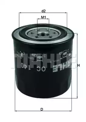 Масляный фильтр MAHLE/KNECHT OC140