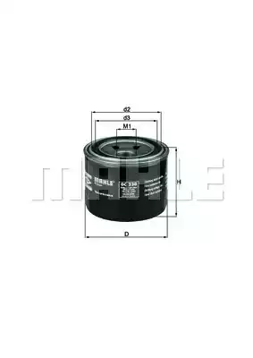 Масляный фильтр MAHLE/KNECHT OC230