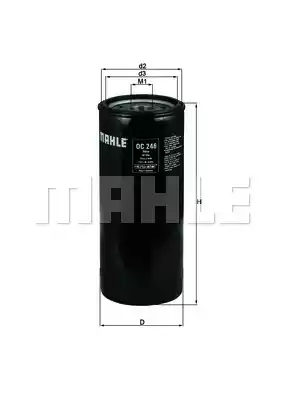 Масляный фильтр MAHLE/KNECHT OC246